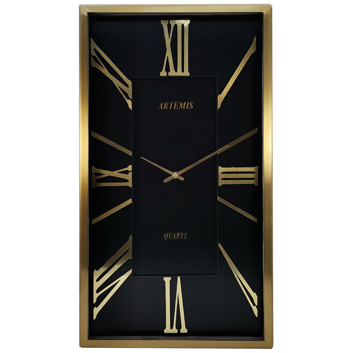 ساعت دیواری آرتمیس مدل 2028 گلد (طلایی) صفحه مشکی
