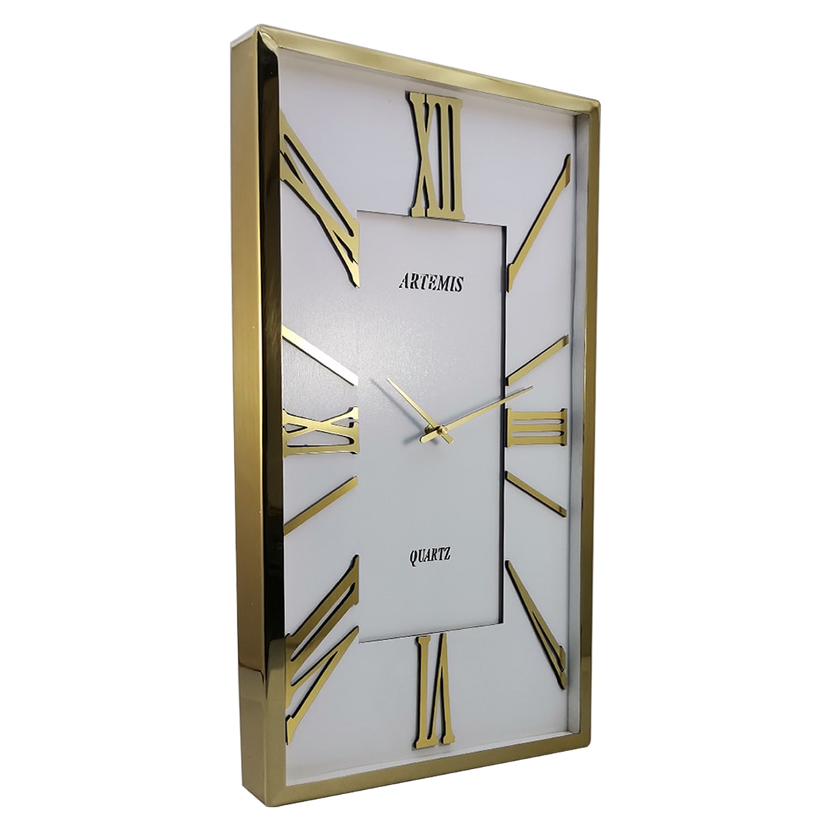 ساعت دیواری آرتمیس مدل 2028 گلد (طلایی) صفحه سفید0