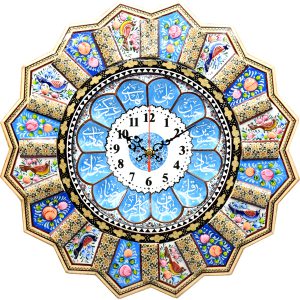 ساعت دیواری با نقش‌های اسلامی